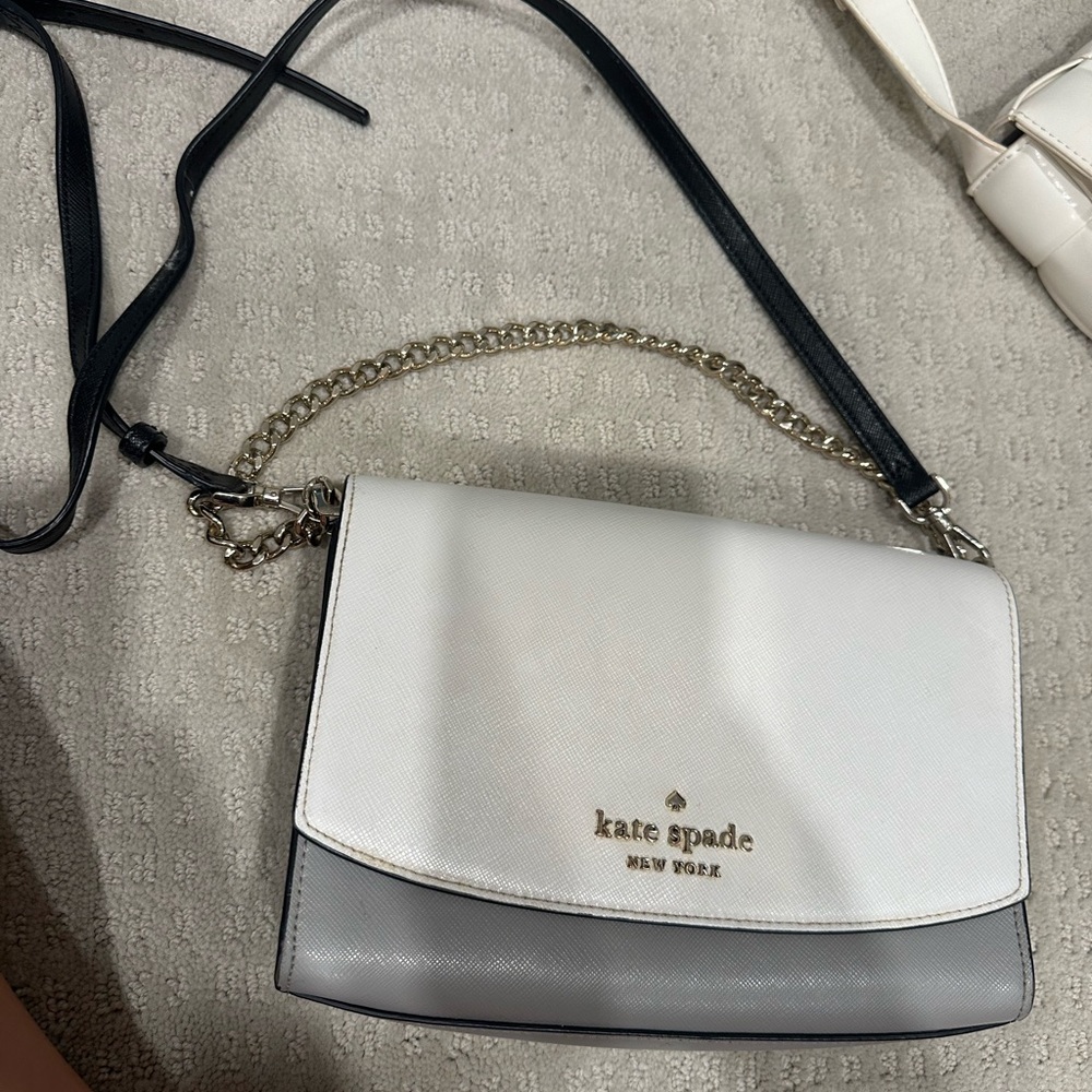 Kate Spade Black and White Crossbody Bag